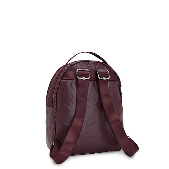 Sacs À Dos Kipling Kae Metallic Bordeaux | FR 1625AH